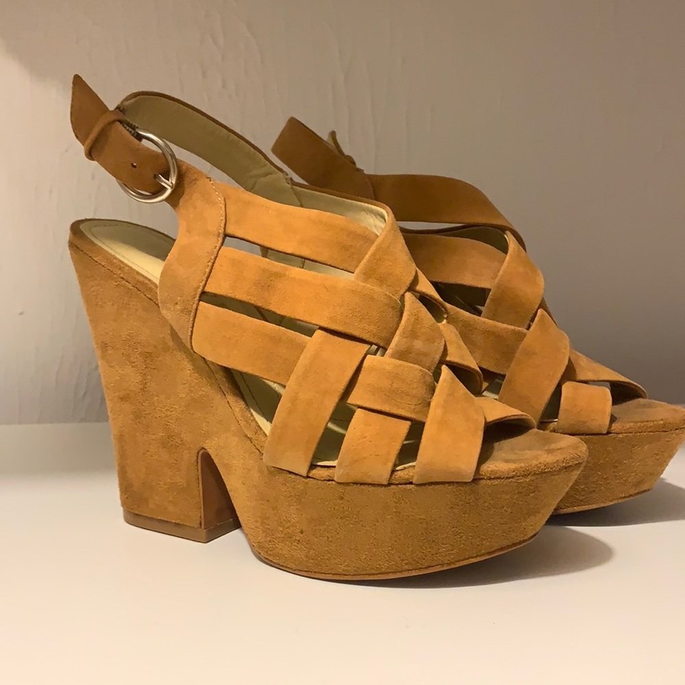 Suede heels